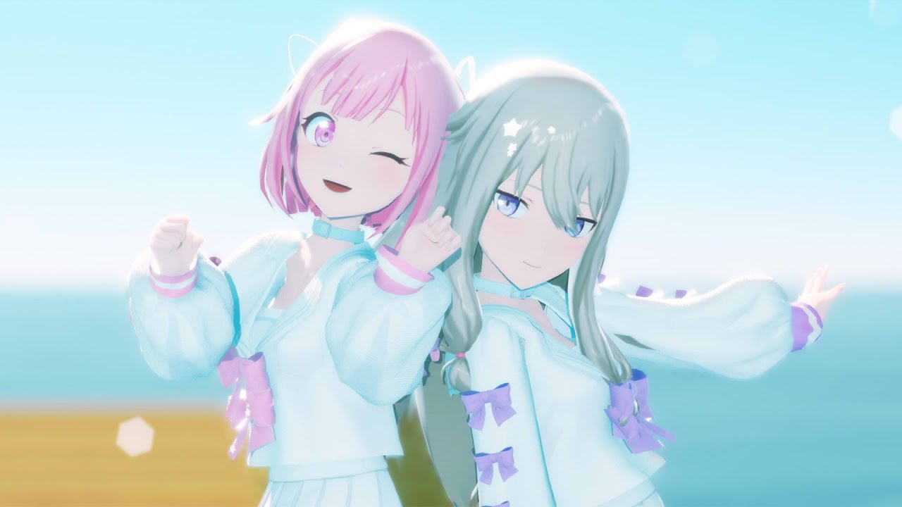 [mmd 프로세카] 에무와 네네로 Dive to Blue [카메라 dl]