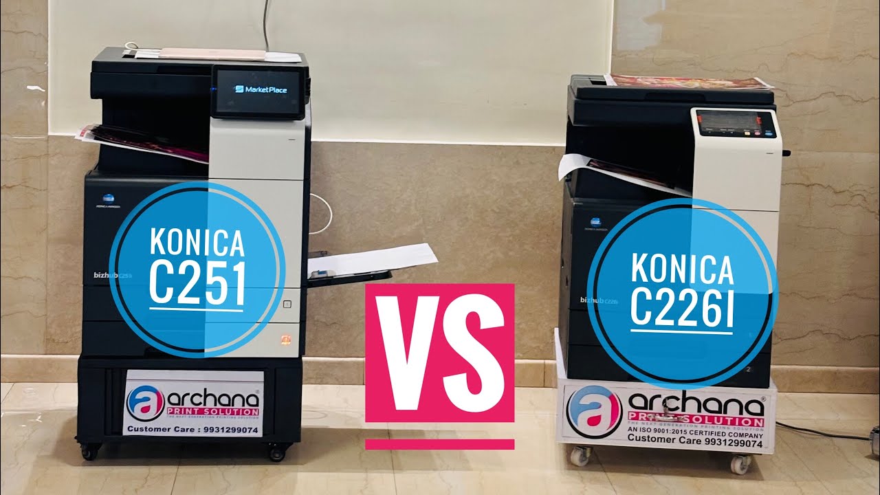 Konica Minolta C226i vs C251i | C226 vs C251 #konicaminolta 12x18 color printer 300 gsm 7677672481