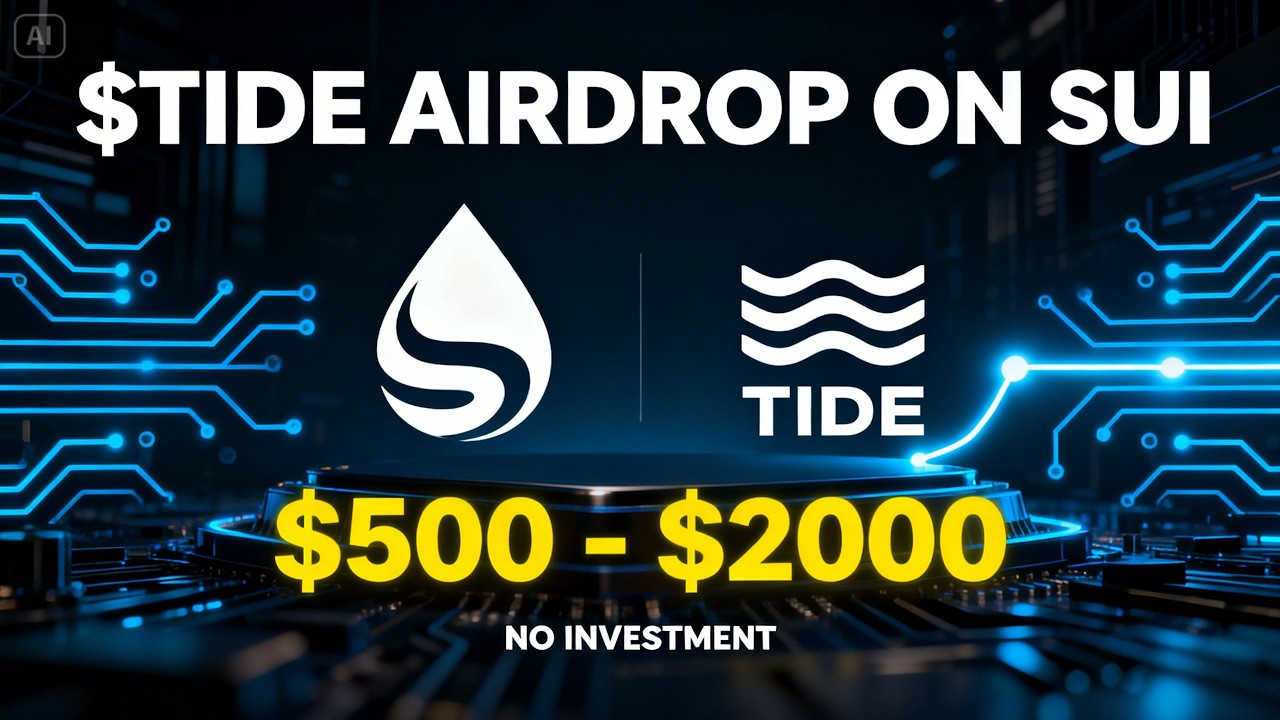 Tide Airdrop (SUI Ecosystem) 🌊 | crypto earning without investment