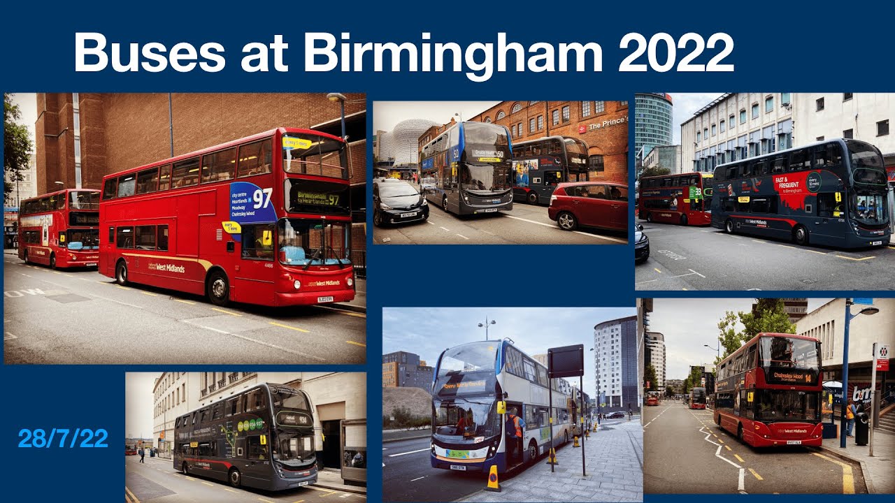 Buses and Coaches at Birmingham 28th July 2022