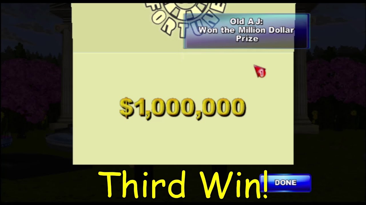 Wheel of Fortune (Wii) - Million Dollar Win #3! Fastest Win For the Money! (HD)