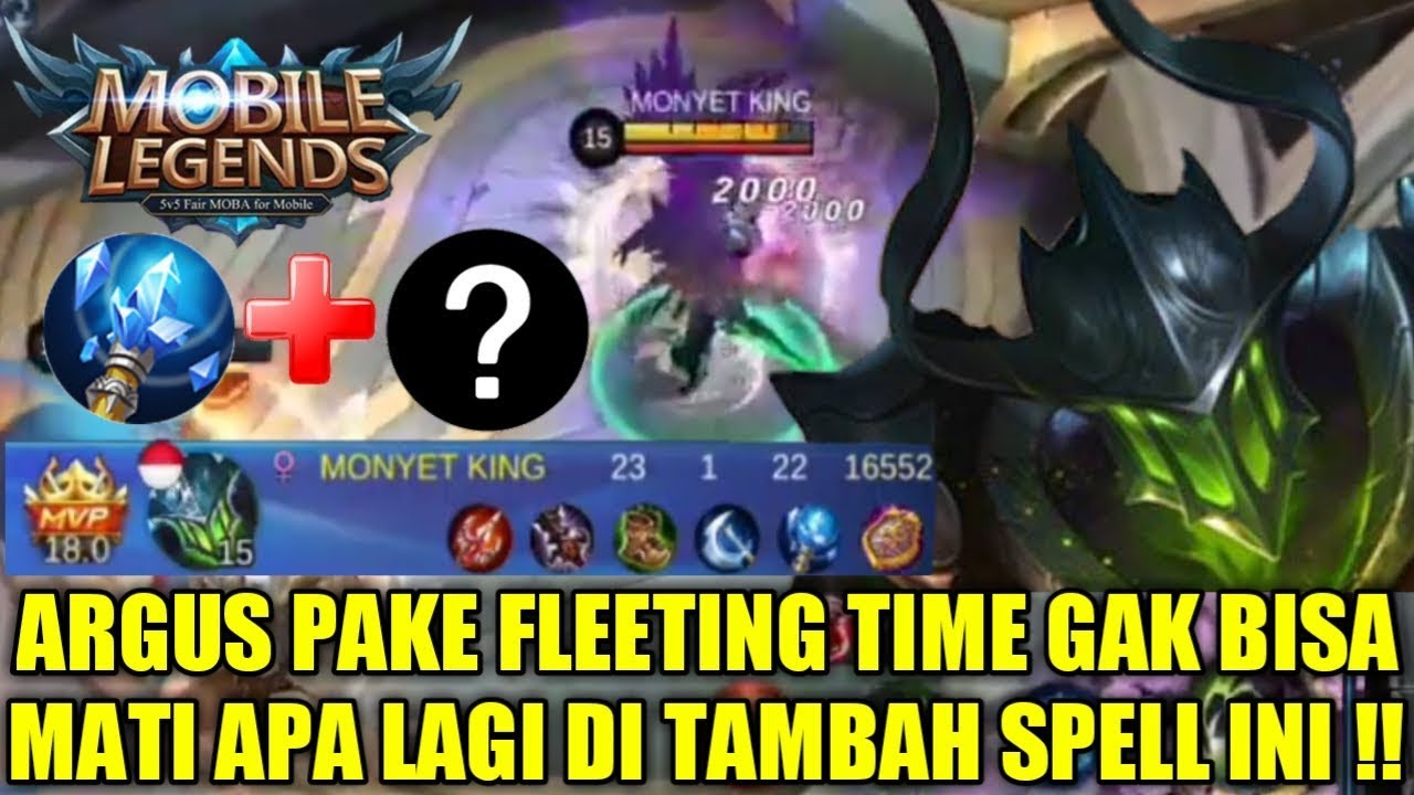 RAHASIA !!! ARGUS FLEETING TIME IMMORTAL 10 DETIK PARAHMEN !!!