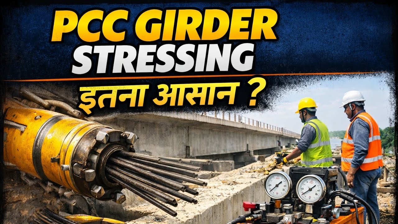 PSC Girder stressing इतना आसान ?