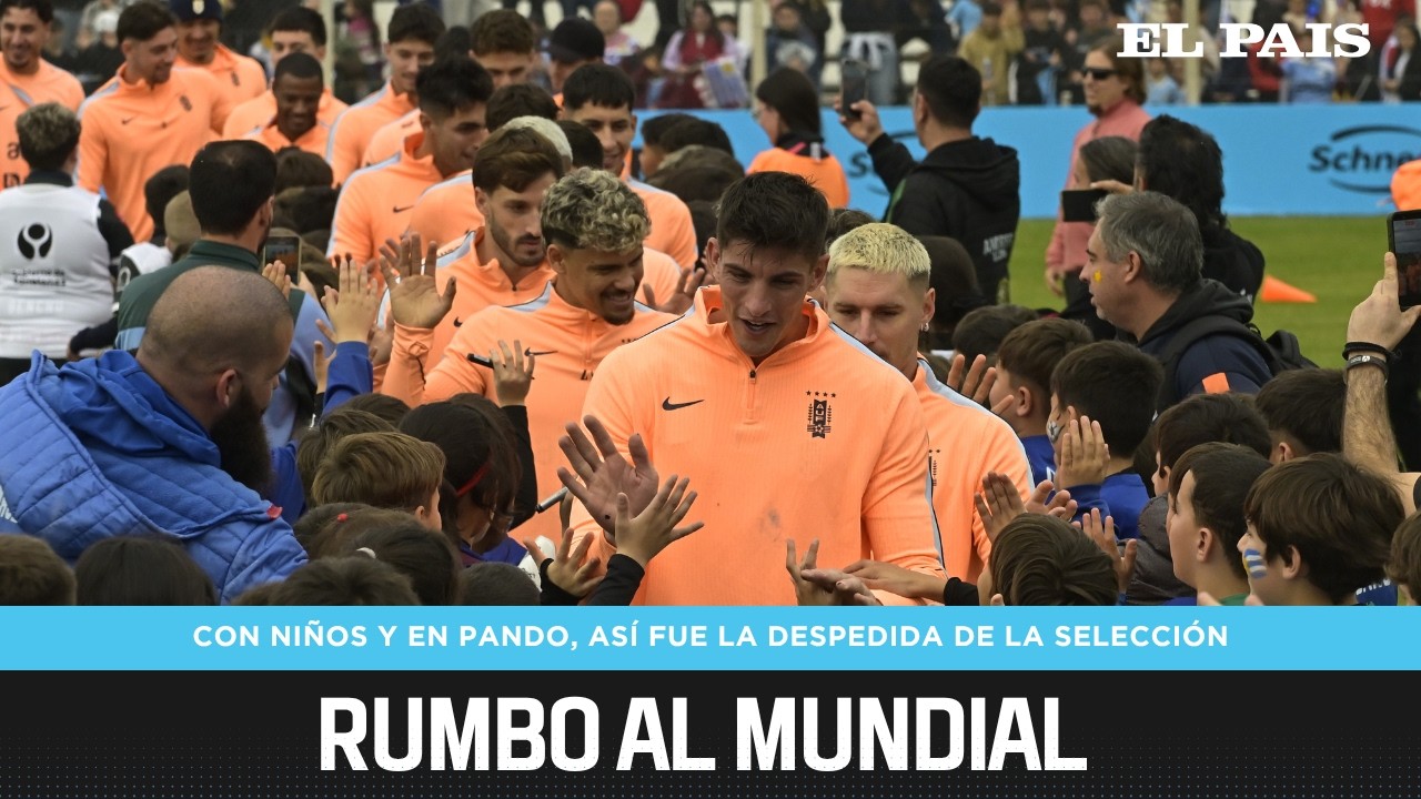 La CELESTE rumbo al MUNDIAL: la selecci&oacute;n uruguaya se despidi&oacute; en un encuentro con ni&ntilde;os