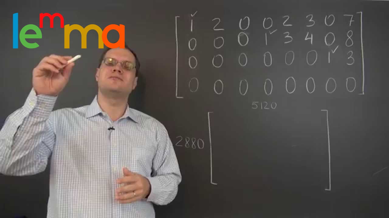 Linear Algebra 10d: The Rank of a Matrix - A Spectacular Application of the Row Echelon Form (RREF)