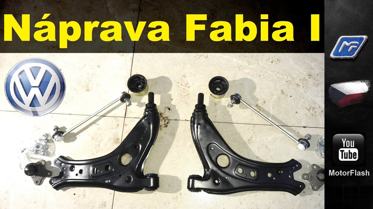 Jak vyměnit Přední Ramena, Čepy, Siletbloky / How to Replace Front Arms, Pivots - Škoda Fabia 1