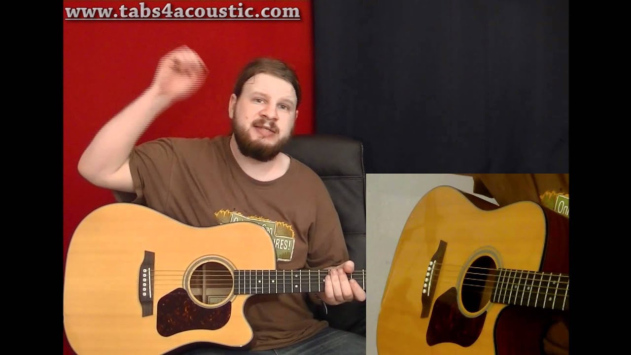 Cours de guitare : Comment gratter les accords au médiator - Partie 3