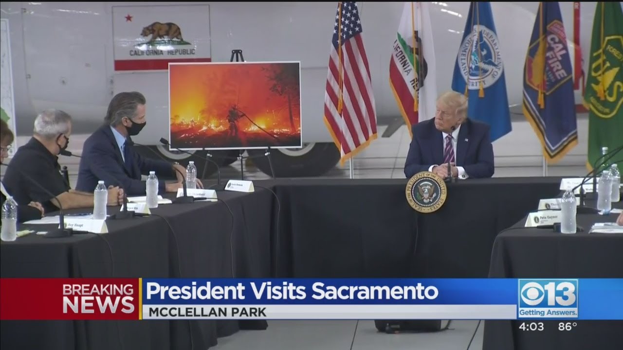 President Trump Visits Sacramento, Discusses Wildfires