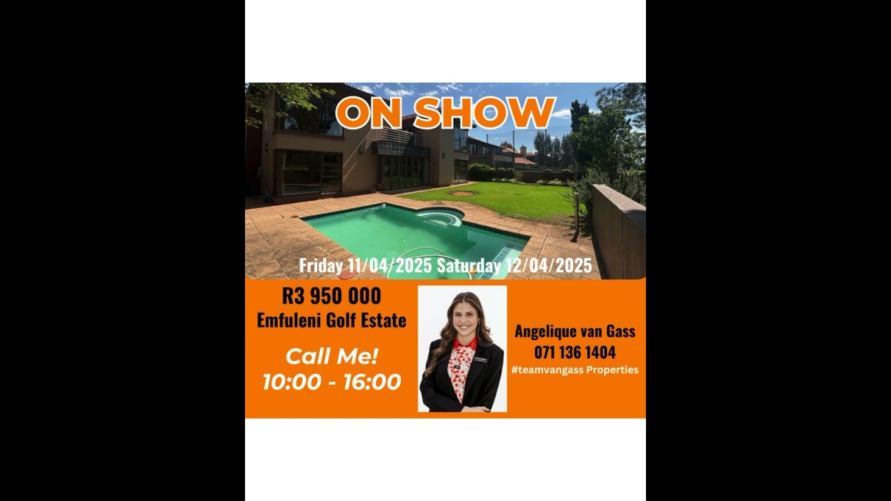 On show in Emfuleni Golf Estate this weekend. #teamvangassproperties