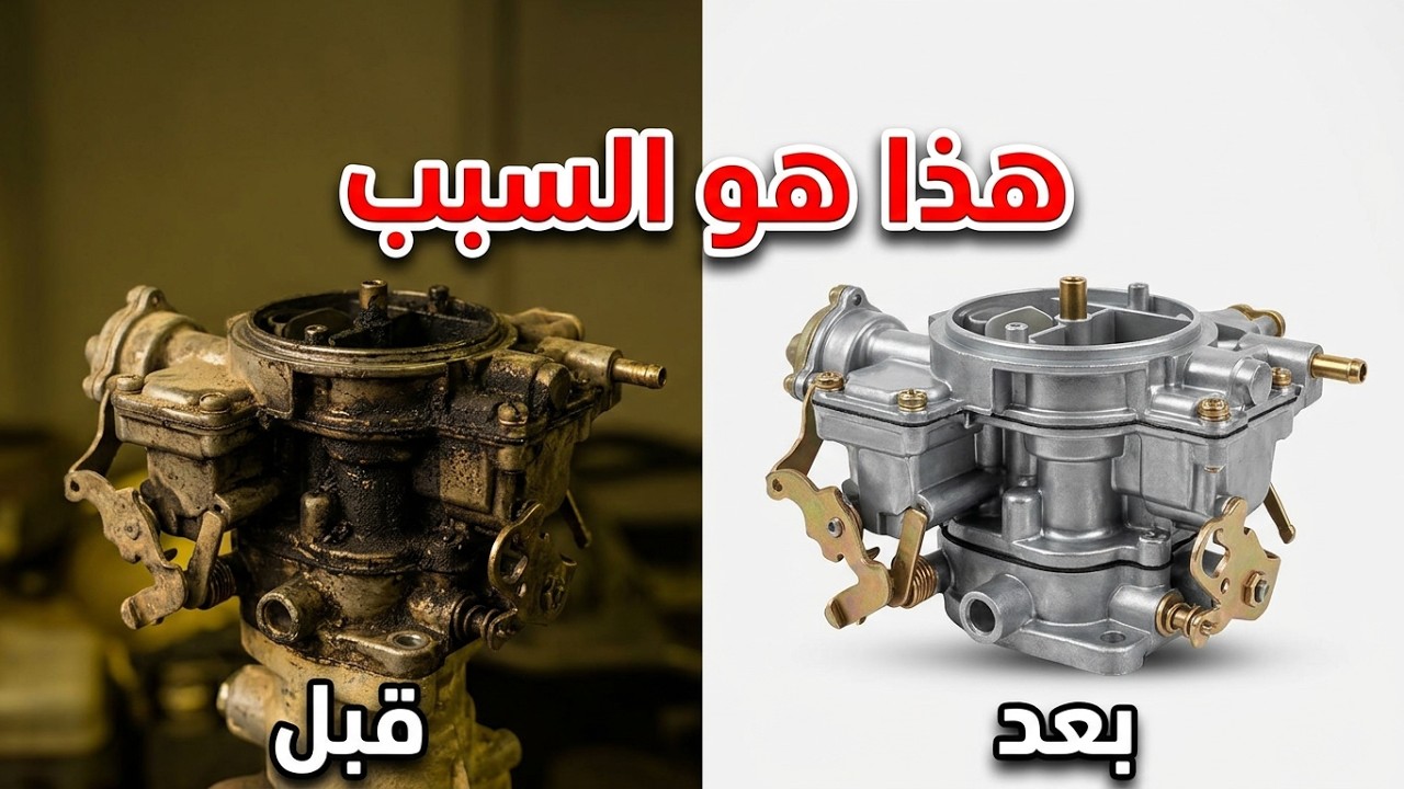 صيانة الكربراتير + حل مشكلة العادم الاسود وضعف العزم .