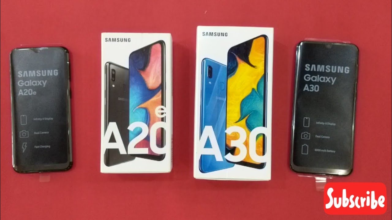 Samsung Galaxy A20e vs Samsung Galaxy A30