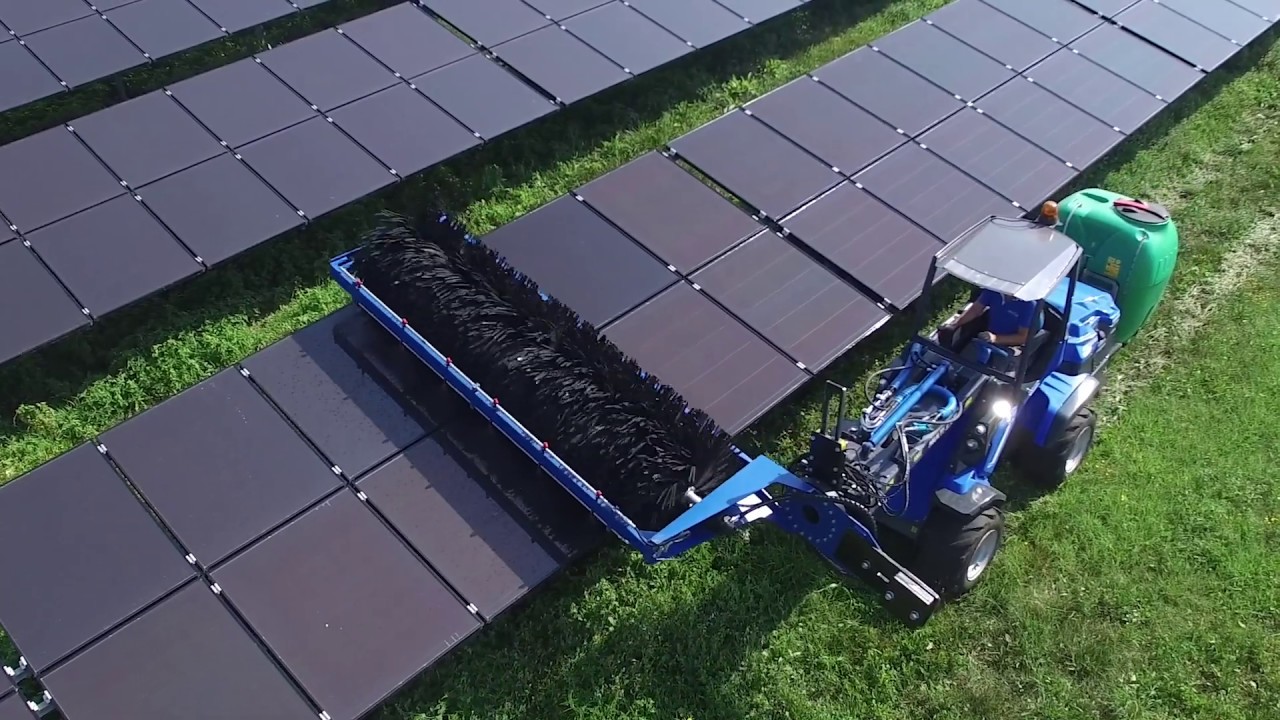Solar Panel Washer: attachment for mini loaders MultiOne