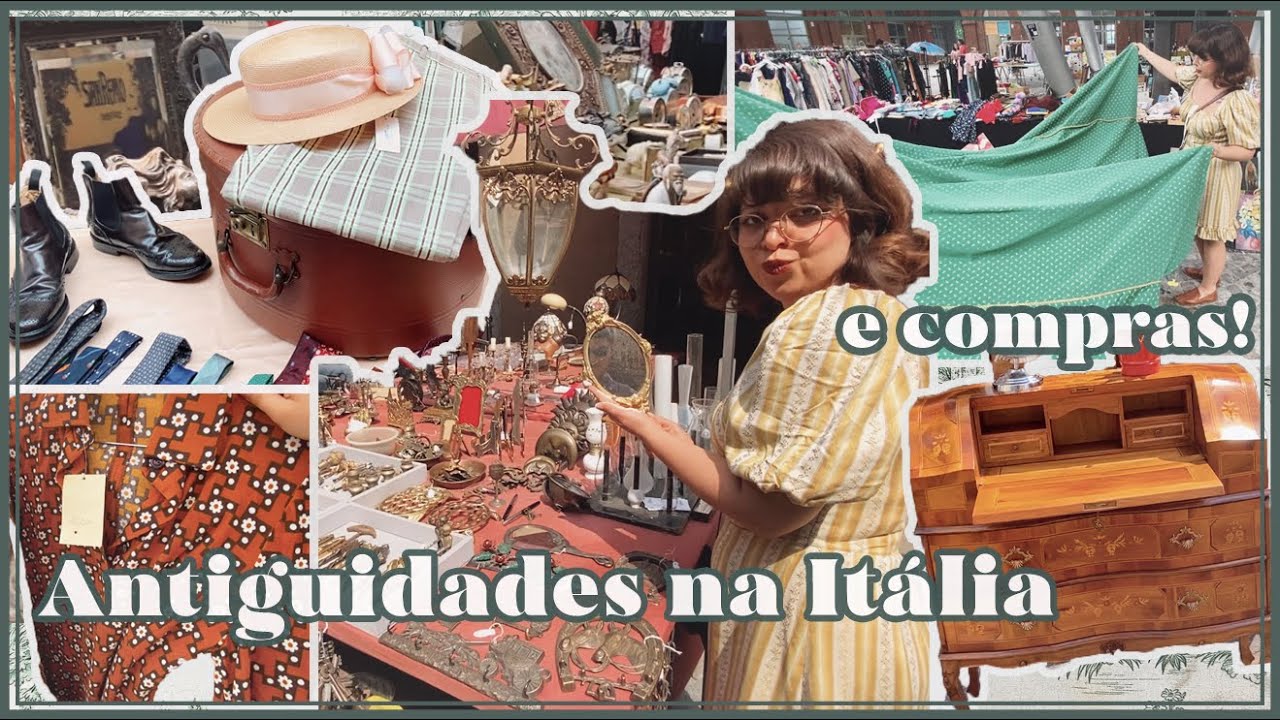 ITÁLIA - FEIRA DE ANTIGUIDADES e Compras de brechó - Balon Torino