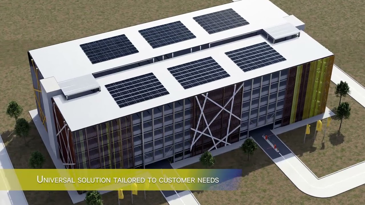 Multi level steel modular parking lots
