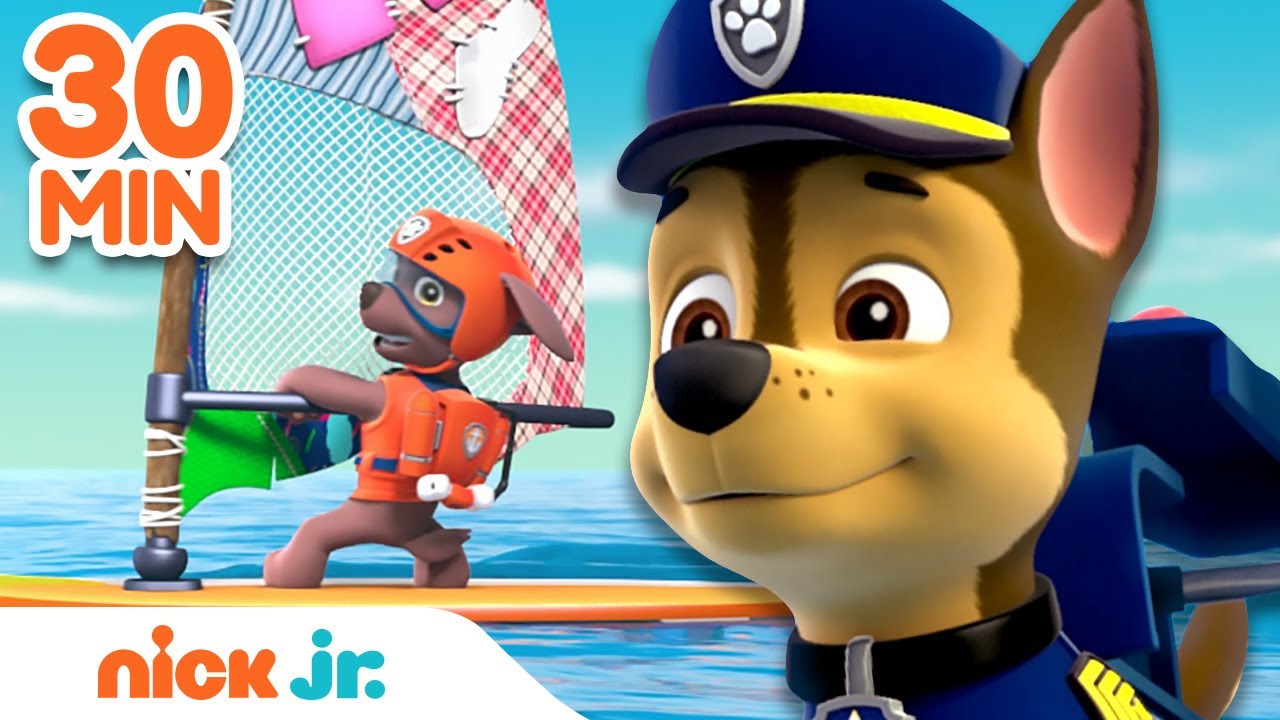 PAW Patrol Beach & Ocean Rescues! 🌊 | 30 Minute Compilation | Nick Jr.