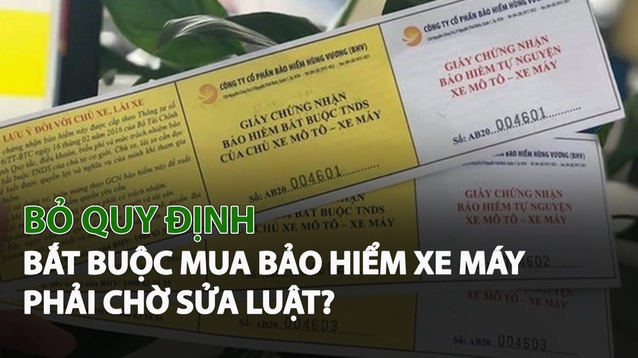 Bỏ quy định bắt buộc mua Bảo Hiểm Xe Máy phải chờ sửa Luật?| VTC14