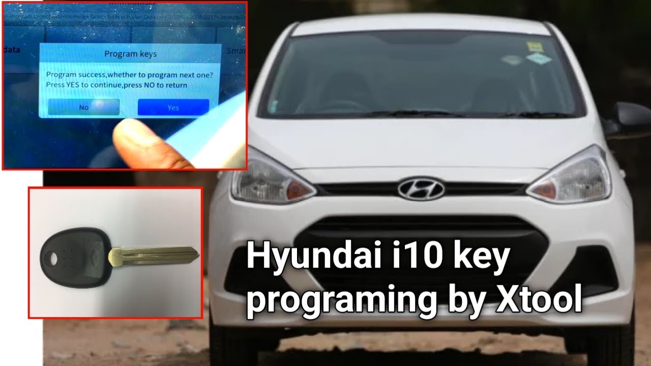 Hyundai i10 key programing by xtool pad 1 ||