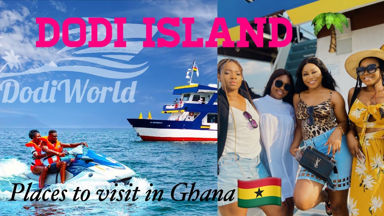 DAY TRIP TO DODI ISLAND |PLACES TO VISIT IN GHANA 🇬🇭|livinginghana,Ghana vlog