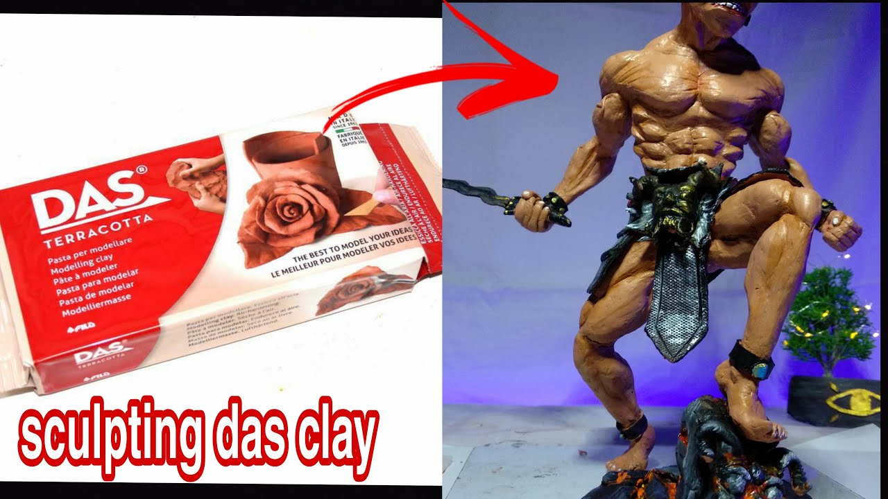 Sculpting Air Dry clay #dasclay
