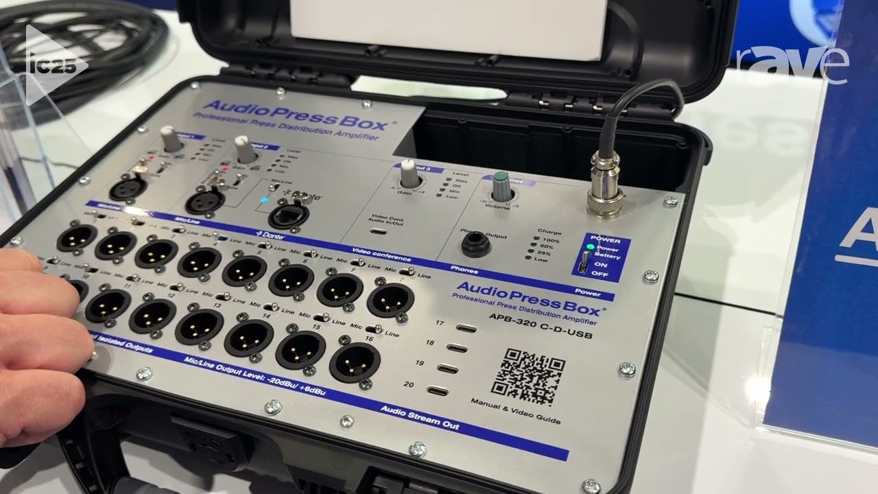 InfoComm 2025: AudioPressBox Presents APB-320 C-D-USB Professional Press Distribution Amplifier