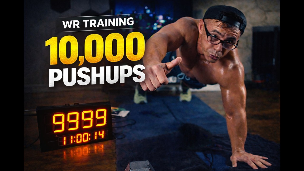 🔥 10,000 PUSHUPS LIVESTREAM &mdash; WORLD RECORD TRAINING | DO HARD THINGS 365 🔥