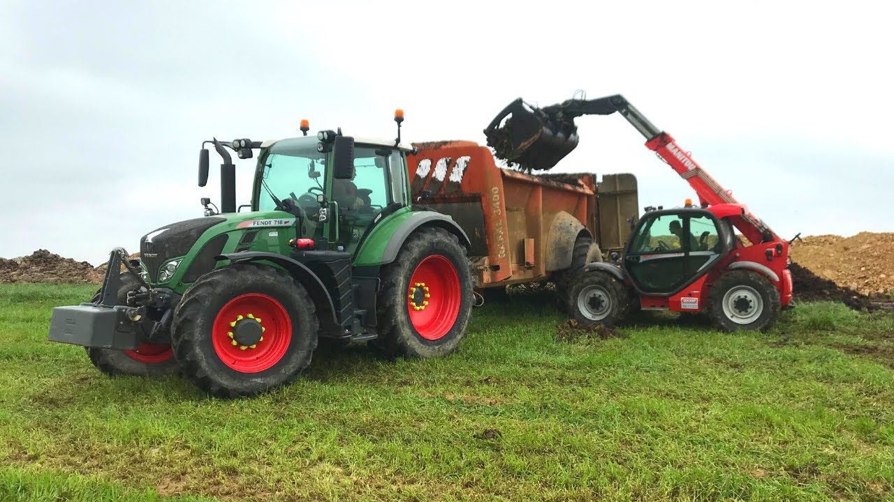 🇫🇷 Epandage de fumier 2020 - Sodimac RAFAL 3400 - FENDT 718 - MANITOU MLT 634