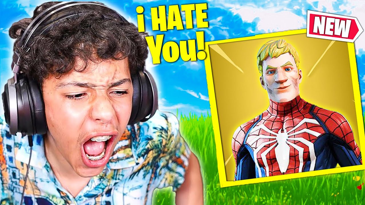 Троллинг ANGRY стримера с помощью Мифического Босса 4 ГЛАВЫ Человека-Паука!