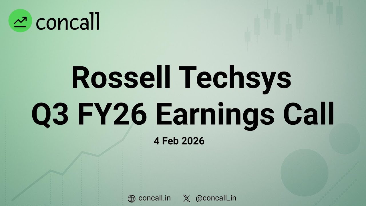 Rossell Techsys Q3 FY26 Earnings Conference Call | concall.in