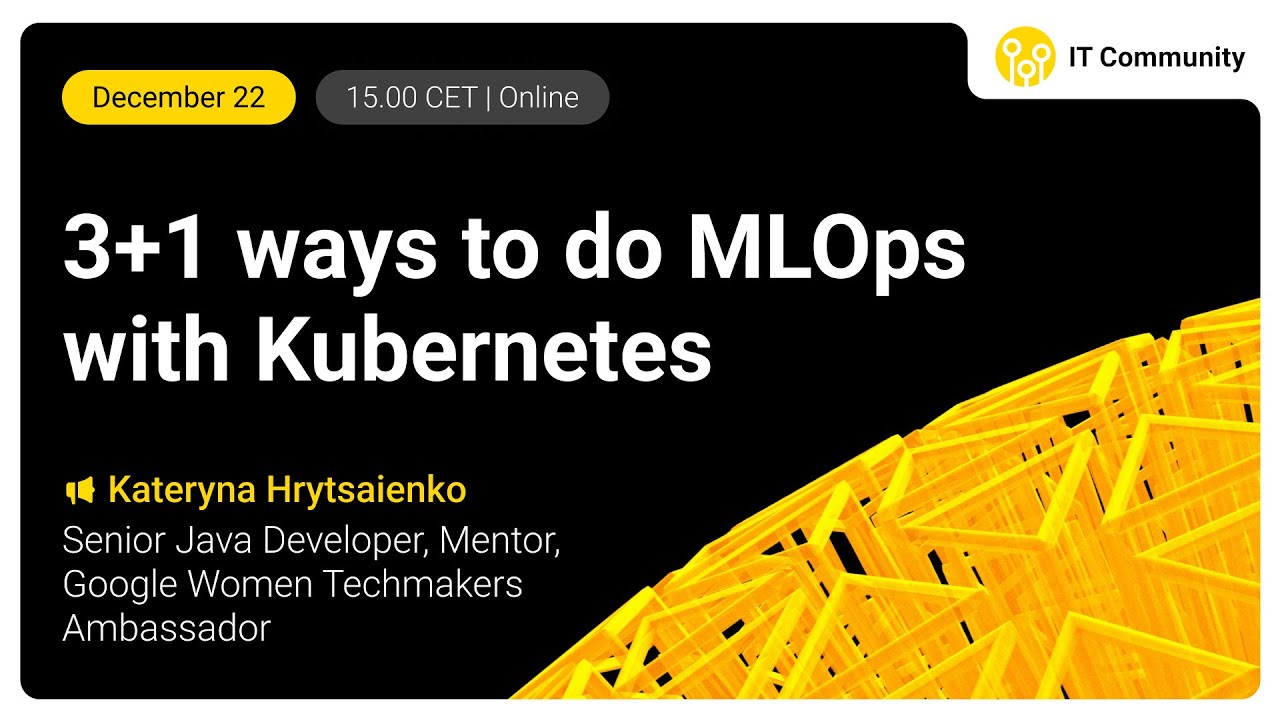 3+1 Ways to do MLOps with Kubernetes