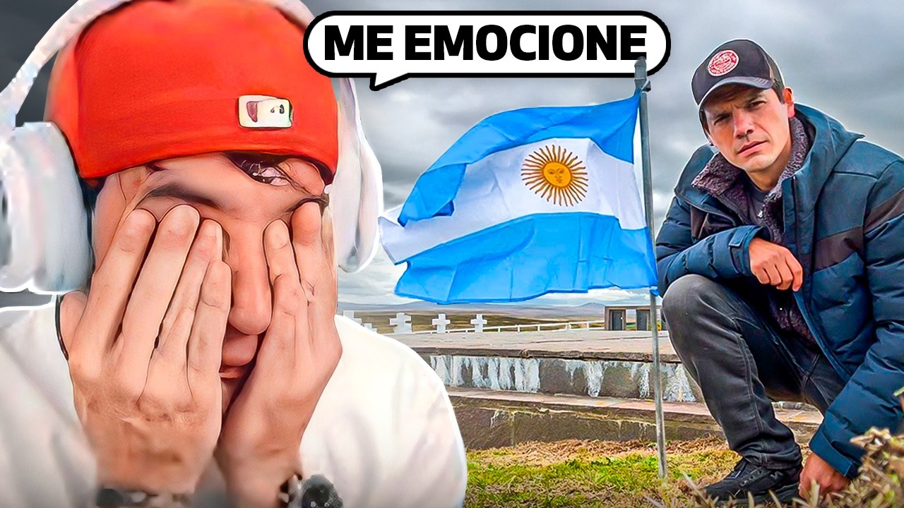 CLAVÓ LA BANDERA ARGENTINA EN LAS ISLAS MALVINAS