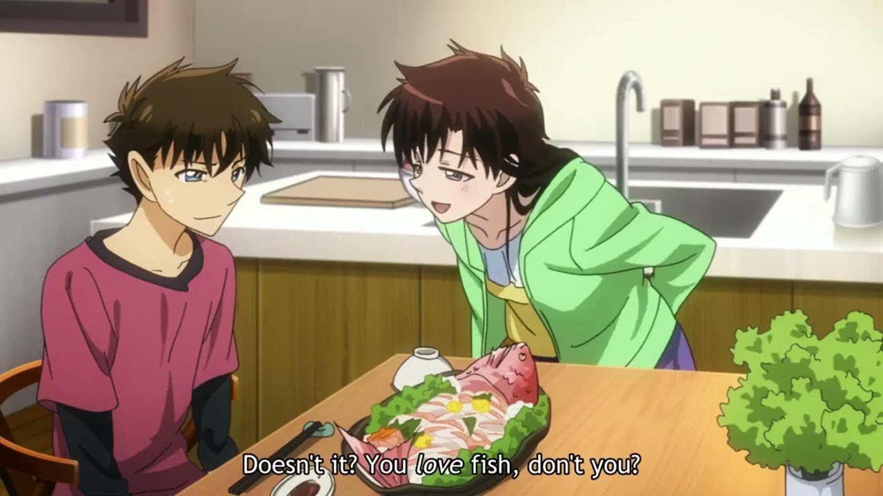 Kaito Kid and Aoko Funny Moments A Fish Cost 400 Million Dollars 怪盜基德弱點曝露 一條魚價值四億日圓!!! 黑羽快斗與中森青子日常打鬧