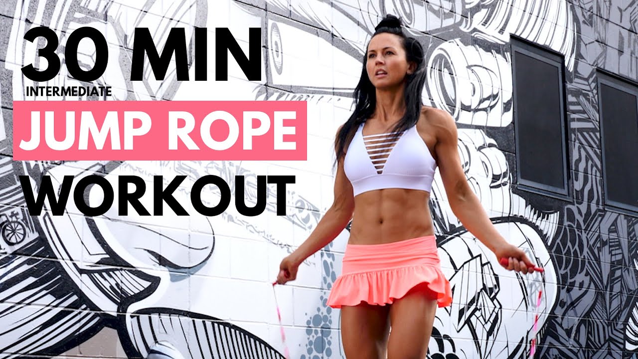 30 Min Jump Rope Workout (Intermediate Level) At Home or Gym