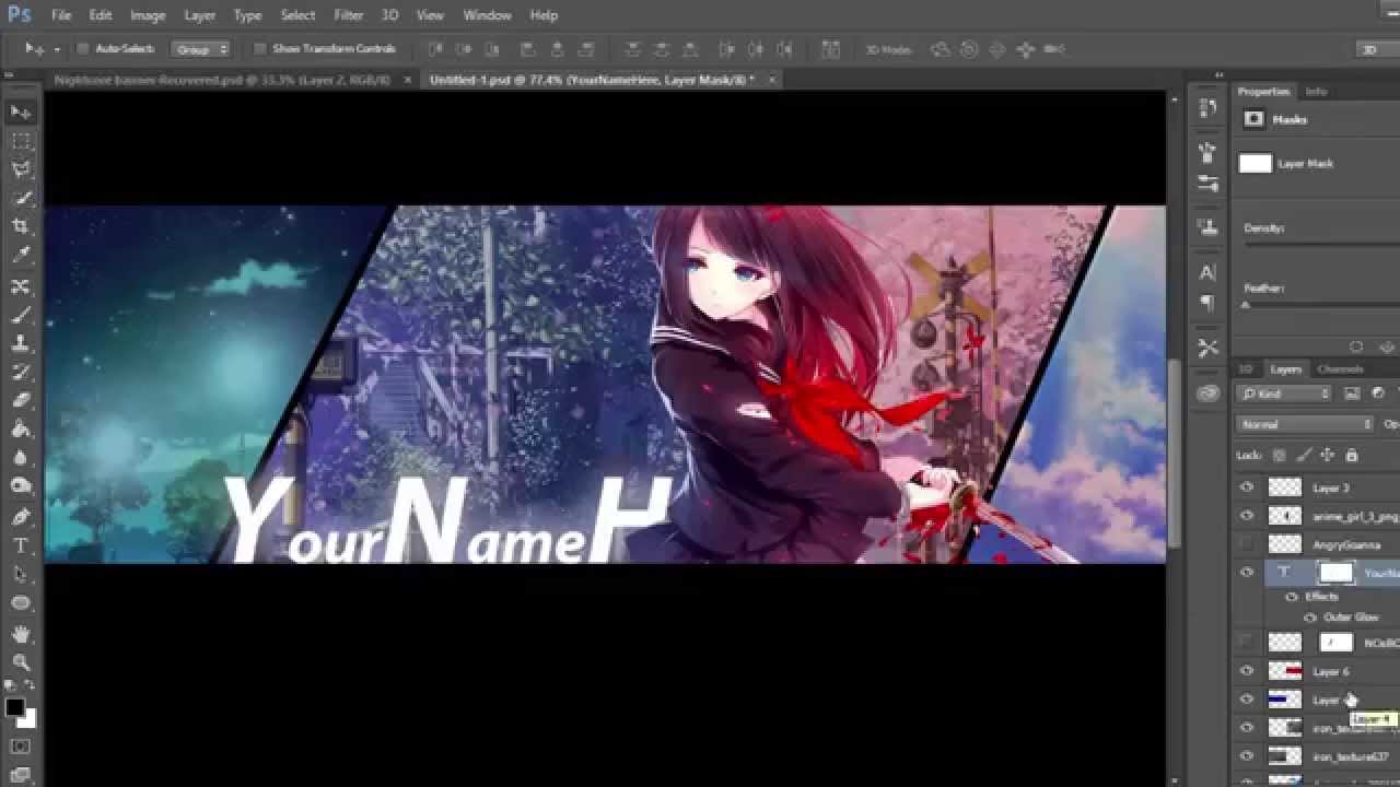 [Speed Art] Anime Channel Art #1