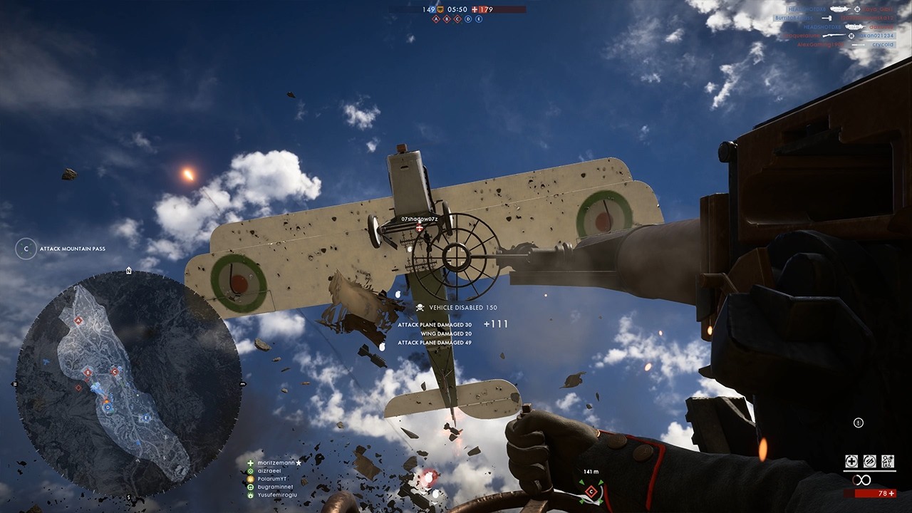 Shot Down 14 Planes With AA Gun | Battlefield 1