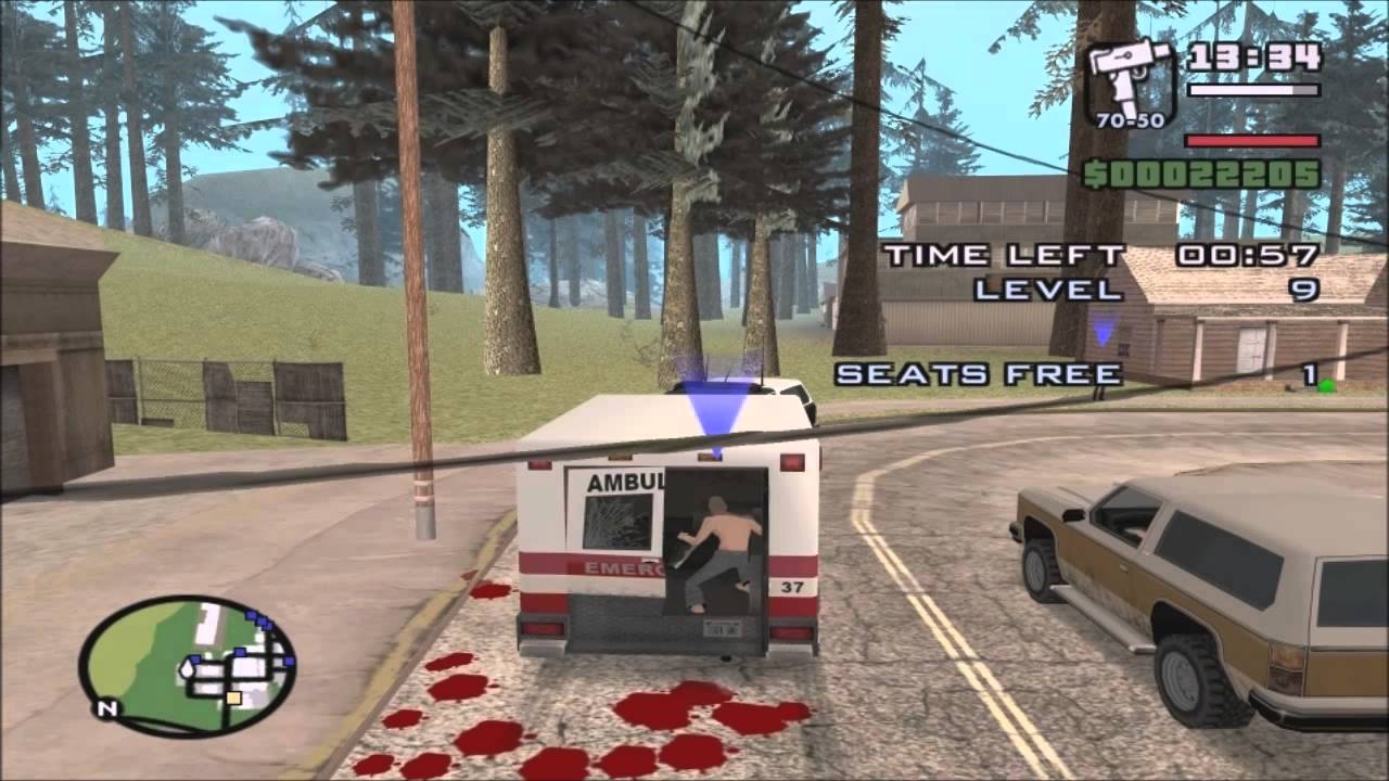 GTA San Andreas: Side Mission - Paramedic