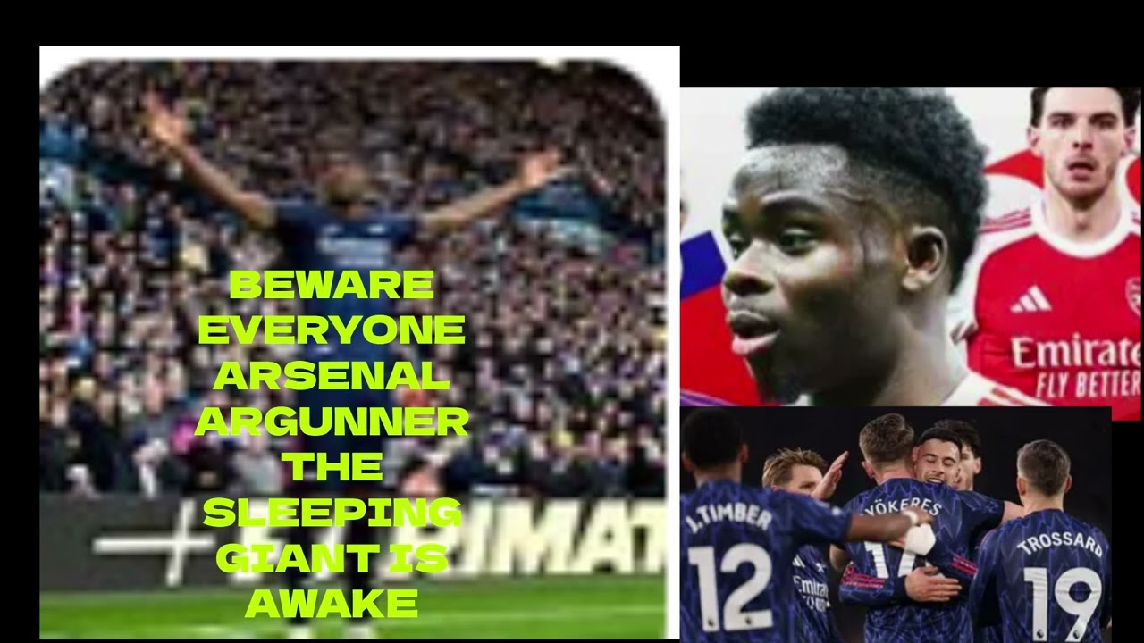 ARSENAL ARGUNNER THE SLEEPING GIANT IS AWAKE LEEDS DESTROYED