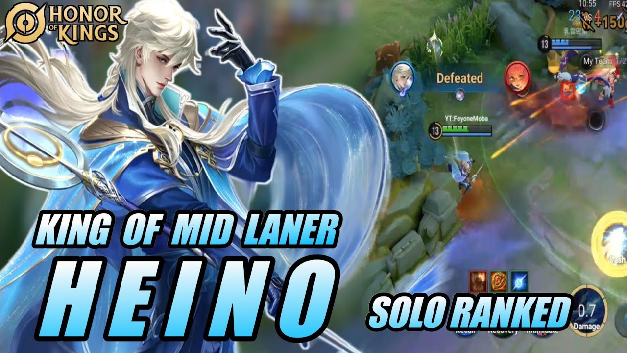 HEINO The King of Mid Laner Honor of Kings (HOK) NO COUNTER!!! Mage | pro player gameplay