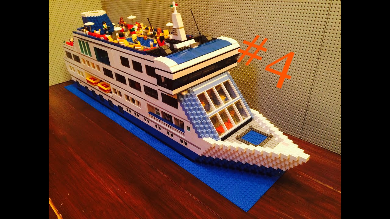 Супер обзор #4: Лего круизный лайнер / MOC:  Lego cruise ship #4