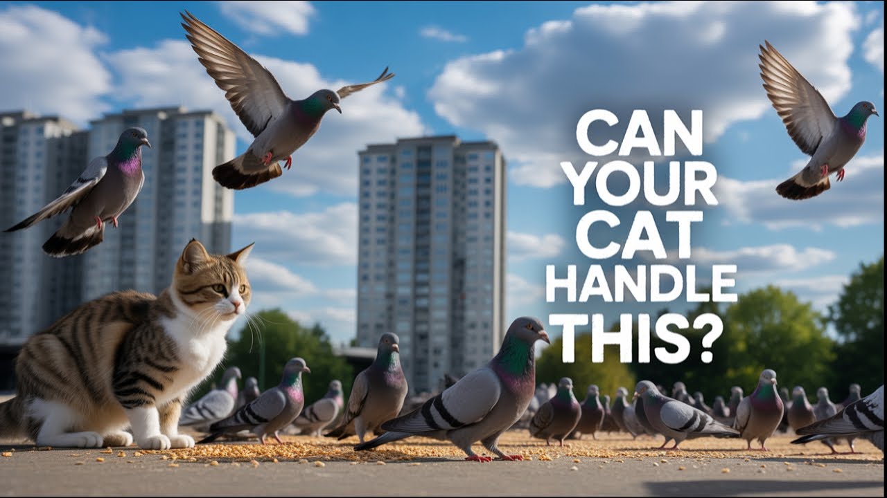 Pigeon Party! 🐦🔥 Can Your Cat Handle This Epic Bird Feast?