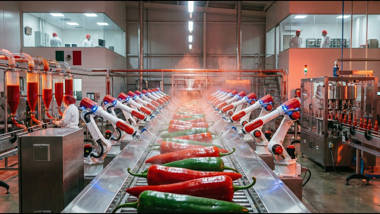 Dentro de la Fábrica de Salsa Picante Más Grande de México – Millones de Botellas al Día