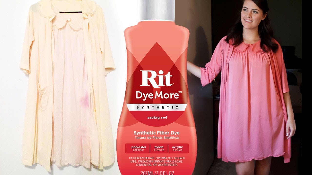 Rit DyeMore Synthetic Fabric Dye - Vintage Clothing Repair DIY - How to Hide a Stain