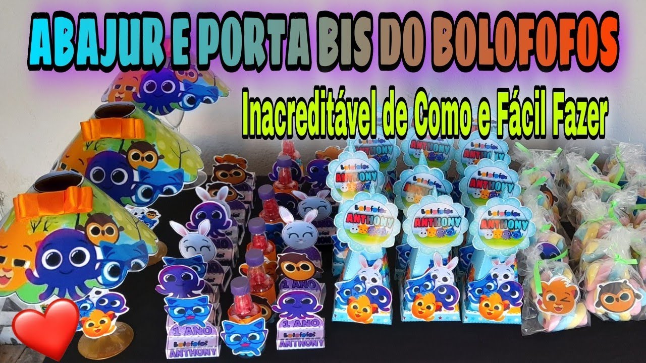 PERSONALIZADOS BOLOFOFOS✅(ABAJUR E PORTA BIS)✅IMPRESSIONANTE COMO E FÁCIL