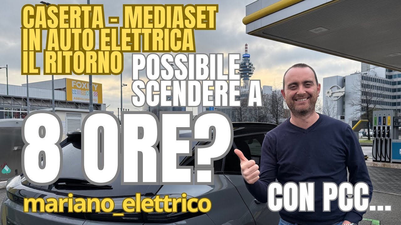 Con un’ELETTRICA si può ANDARE da CASERTA a MILANO in 8 ORE? Con PEUGEOT e-2008, Free to X e PCC…