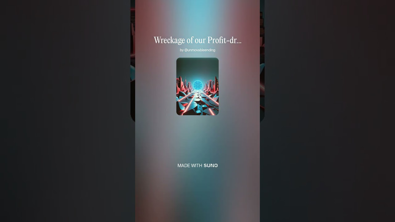 Wreckage of our Profit-driven Maze 7 - Instrumental #AI​ #Song​ by #Suno #music​ #newmusic​