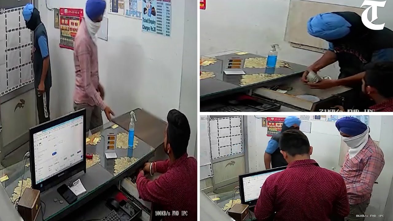 Watch two robbers loot Rs 60,000 from a money-changer in Ludhiana; crime caught on CCTV