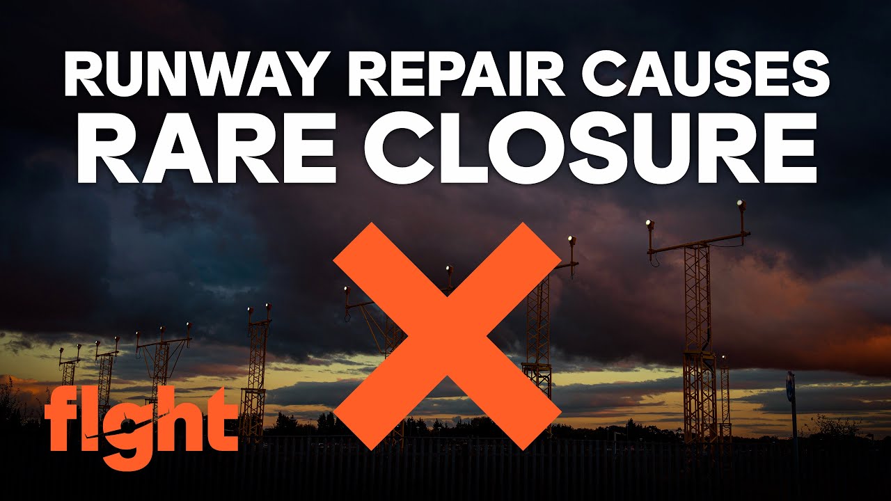 Runway REPAIR causes RARE CLOSURE