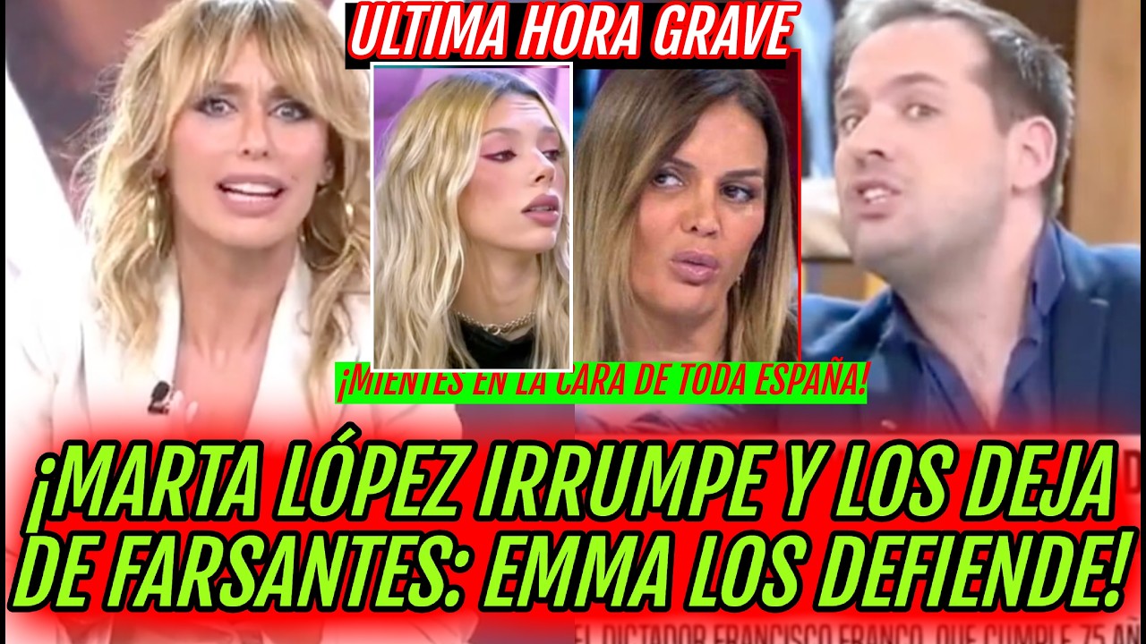 ​💥¡DESMONTAN LA FARSA! SAÚL ORTIZ Y MARTA LÓPEZ DE ALEJANDRA RUBIO Y CARLO ANTE EMMA GARCÍA HOY