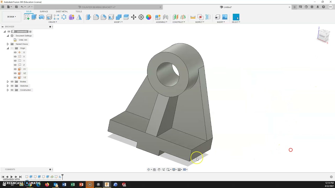 COUNTER BEARING BRACKET