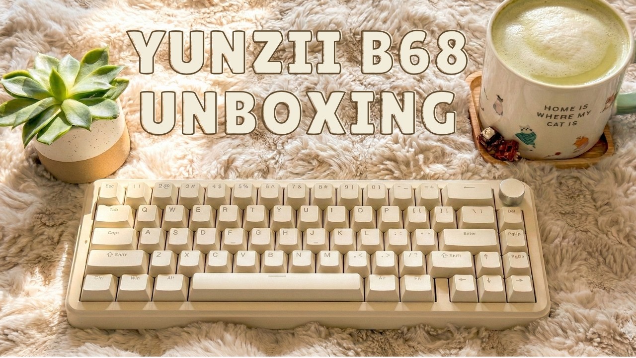 YUNZII B68 Unboxing ✨ (No Talking) | Satisfying Keyboard ASMR