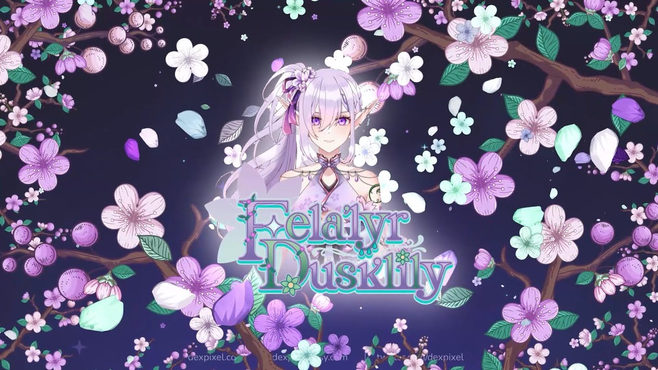 Custom Sakura Cherry Blossom Animated Stream Transition &ndash; Stinger with Your VTuber Model or Logo